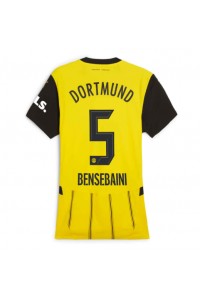 Fotbalové Dres Borussia Dortmund Ramy Bensebaini #5 Dámské Domácí Oblečení 2024-25 Krátký Rukáv